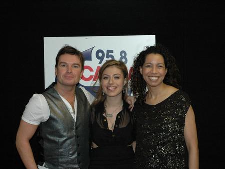 Gabriella Cilmi backstage at the Jingle Bell Ball