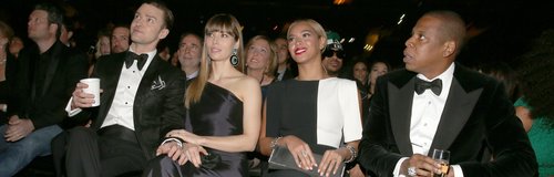Justin Timberlake,  Jessica Biel, Beyonce and  Jay