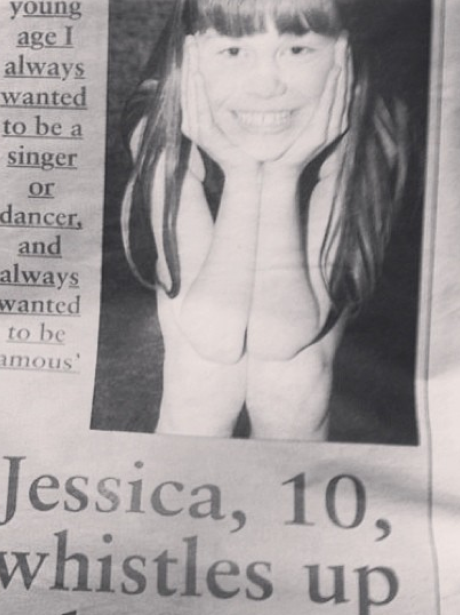 Jessie J in a newspaper before she was famous