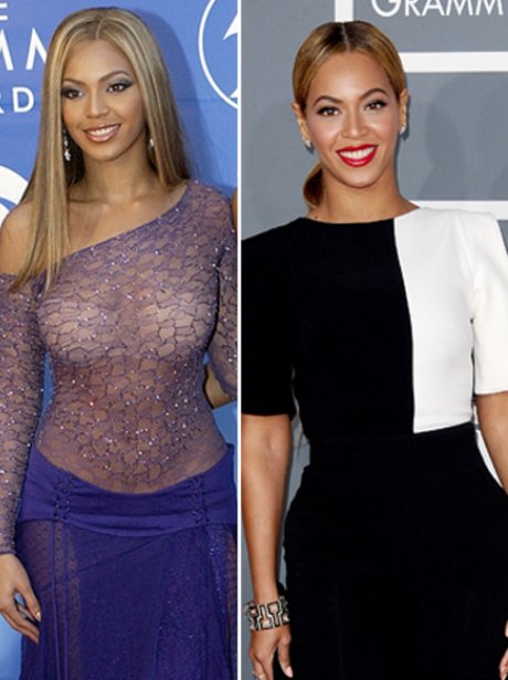 Beyonce at the Grammys: then and now